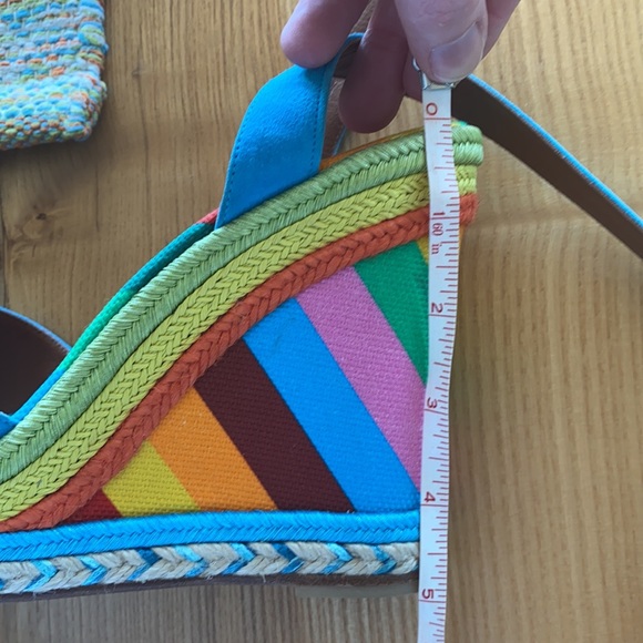 Valentino Rainbow Wedges - Picture 9 of 11